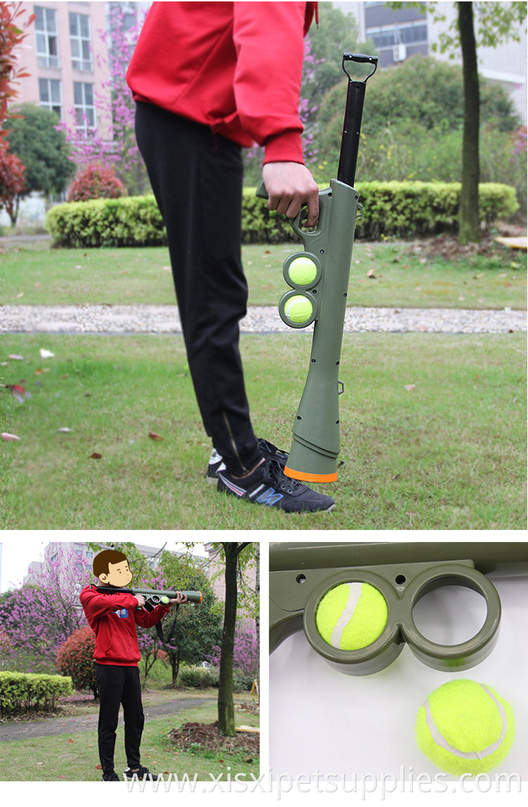 Pet Dog Gun funny Toy Training Muzzle Catapult Interactive Tool Outdoor puzzle Toys Dog tennis ball launcher